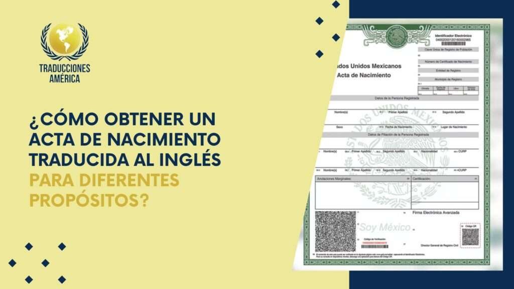 portada Como obtener un acta de nacimiento traducida al inglés para diferentes propósitos